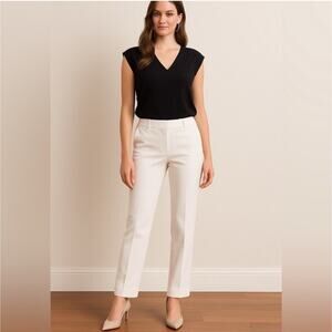 Express Editor Dress Pants White Career Business Capsole NEW Womens 10